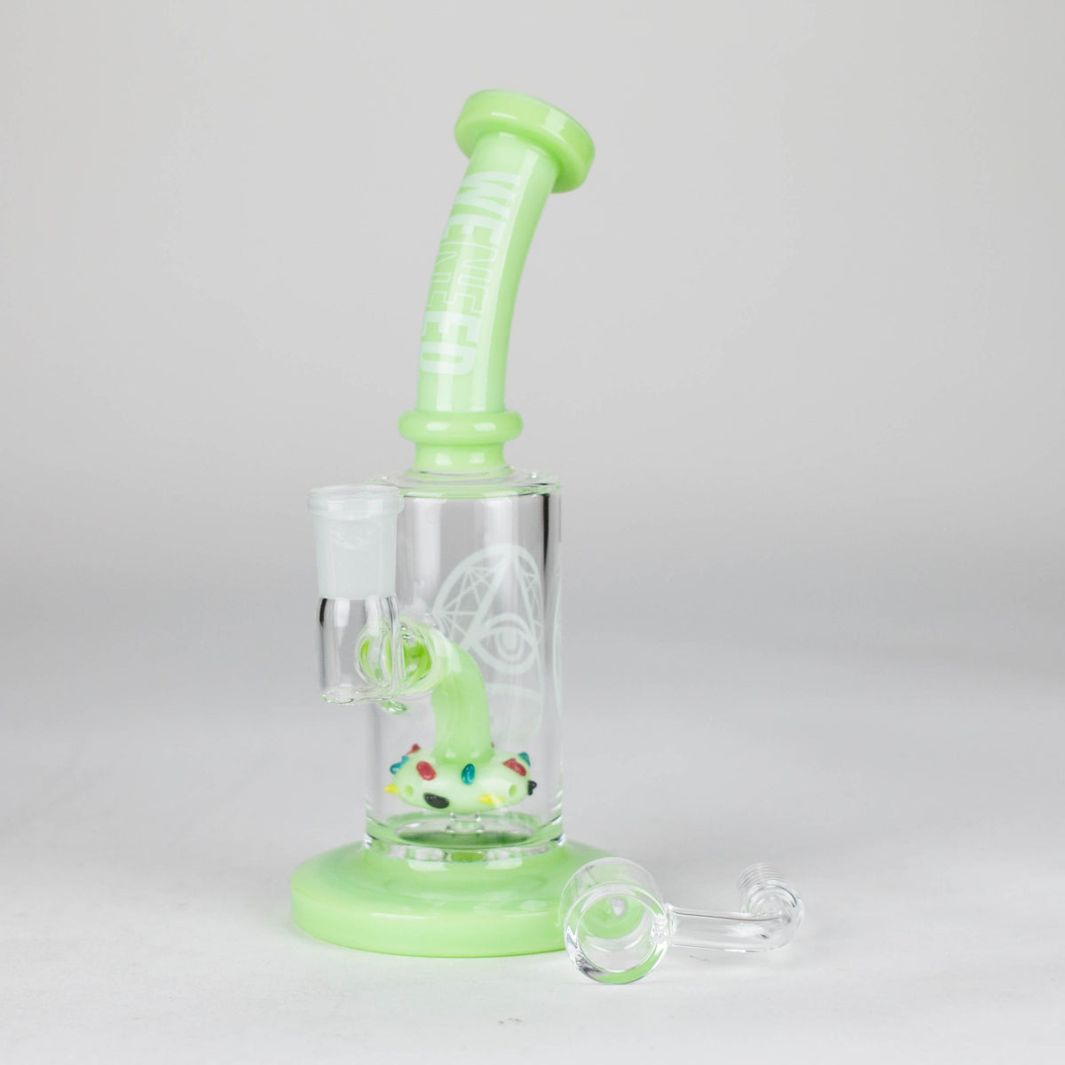 WENEED® Glass Bong WENEED | 7" Basic Flow Bong WENEED Basic Flow Quartz Banger Rig | Canada
