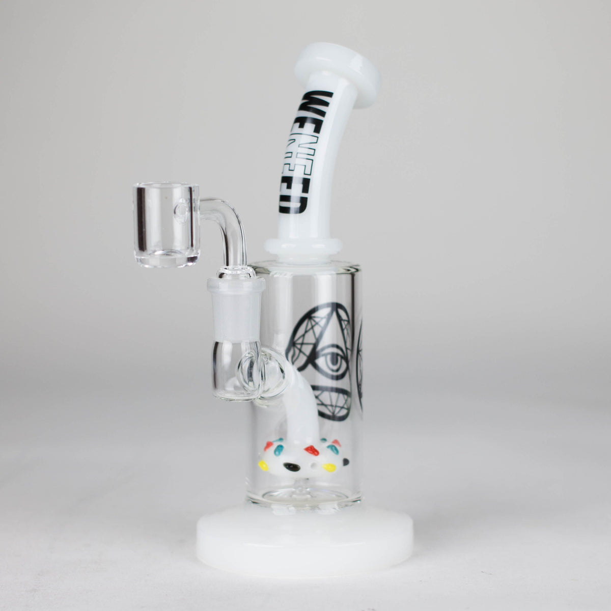 WENEED® Glass Bong WENEED | 7" Basic Flow Bong WENEED Basic Flow Quartz Banger Rig | Canada