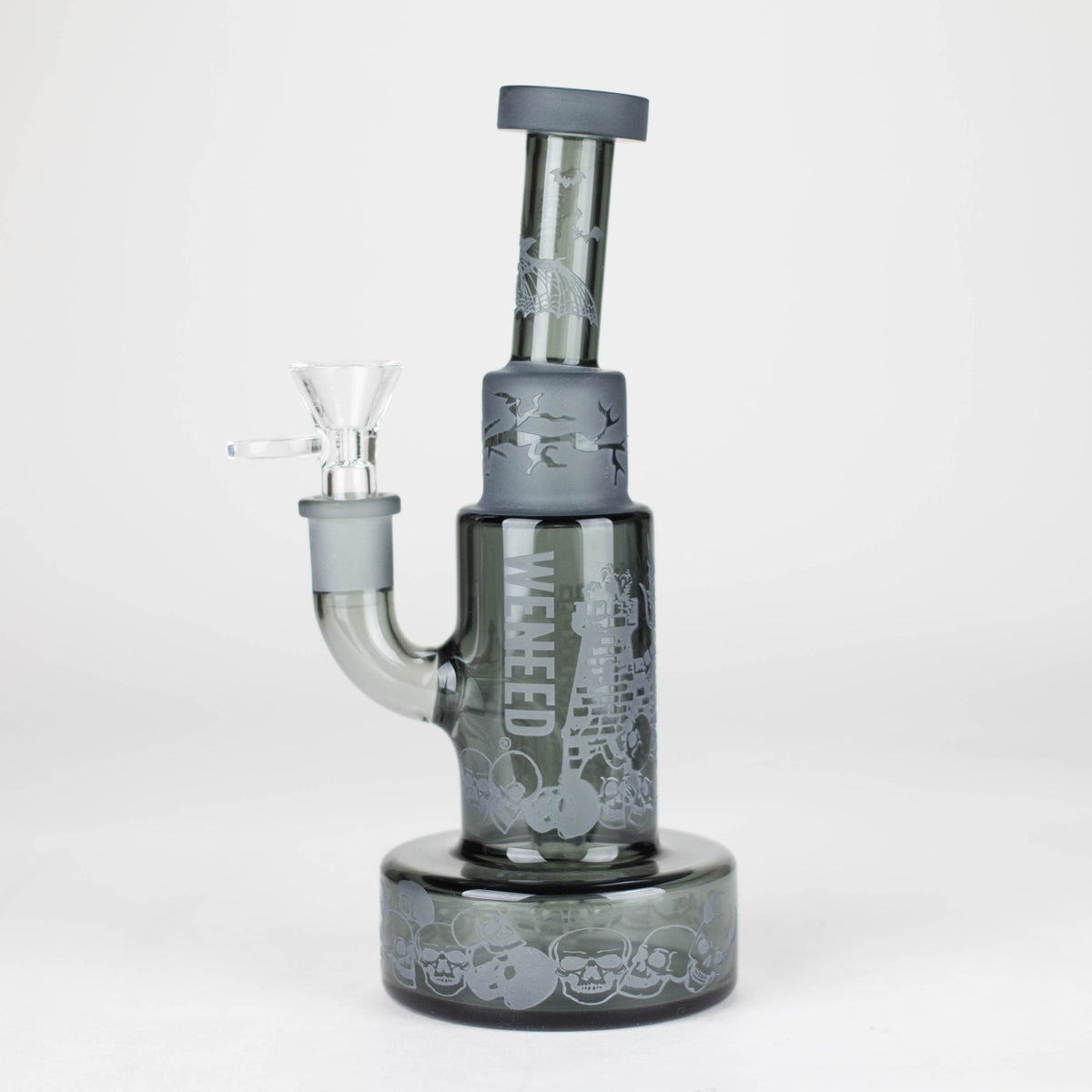 WENEED® Glass Bong WENEED 8" Phantom Mist Stemless Glass Bong WENEED 8" Phantom Mist Stemless Glass Bong