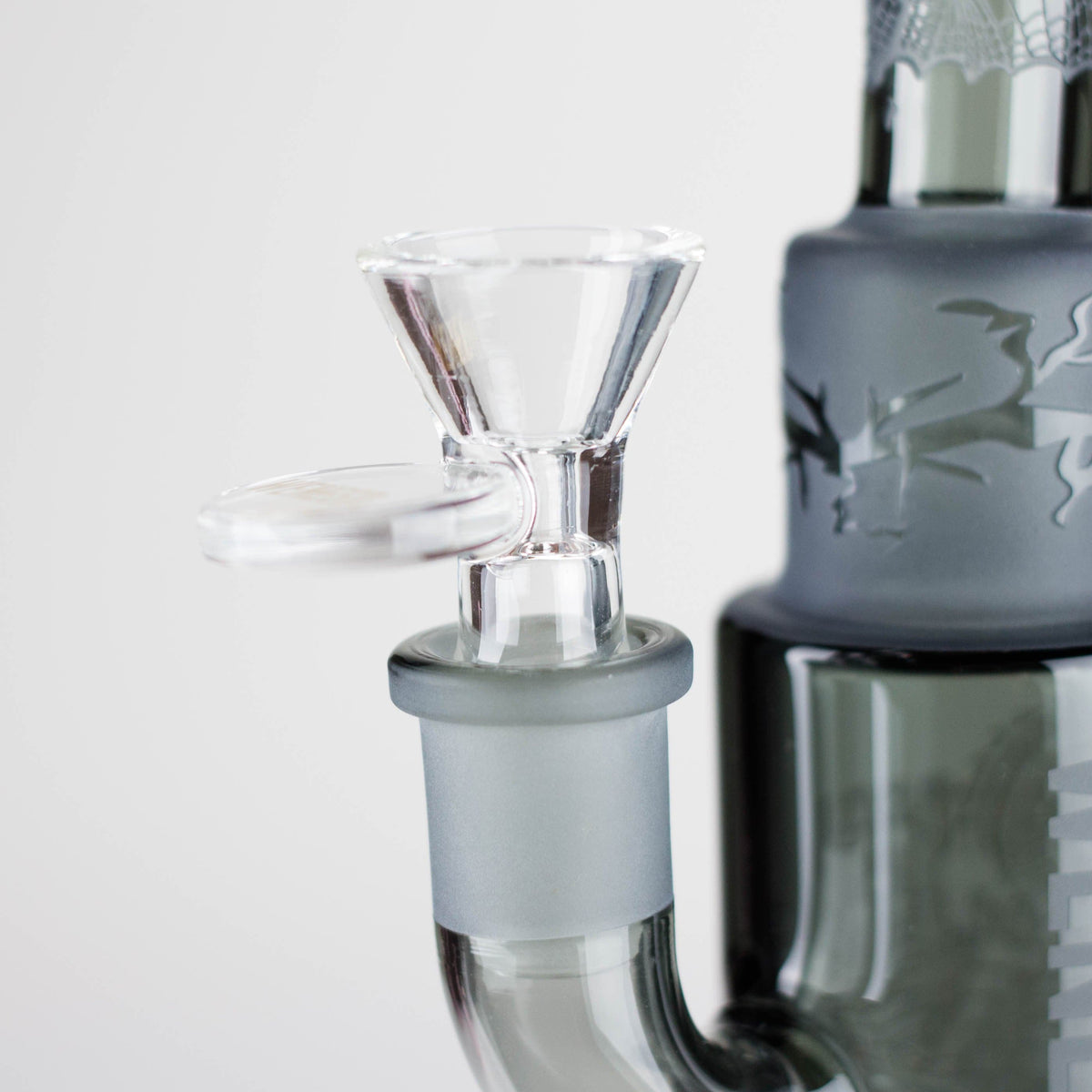 WENEED® Glass Bong WENEED 8" Phantom Mist Stemless Glass Bong WENEED 8" Phantom Mist Stemless Glass Bong
