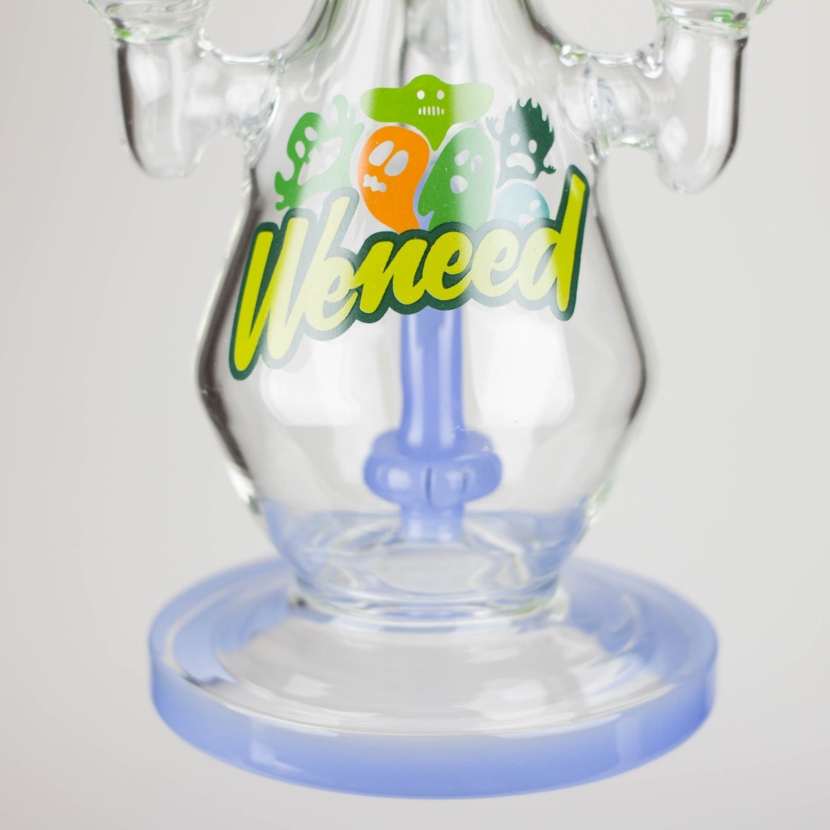 WENEED® Glass Bong WENEED Fungal Bloom 13" Stemless Glass Bong WENEED Fungal Bloom Stemless Bong - 13"