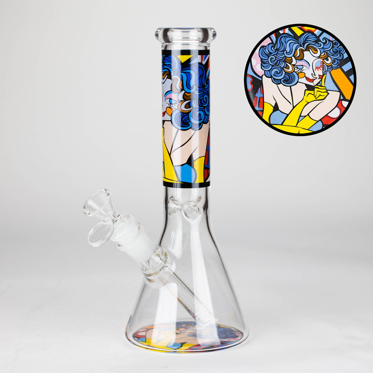 JJ Distribution Glass Bong 10" Mosaic Flow Glass Bong 10" Mosaic Flow Glass Bong