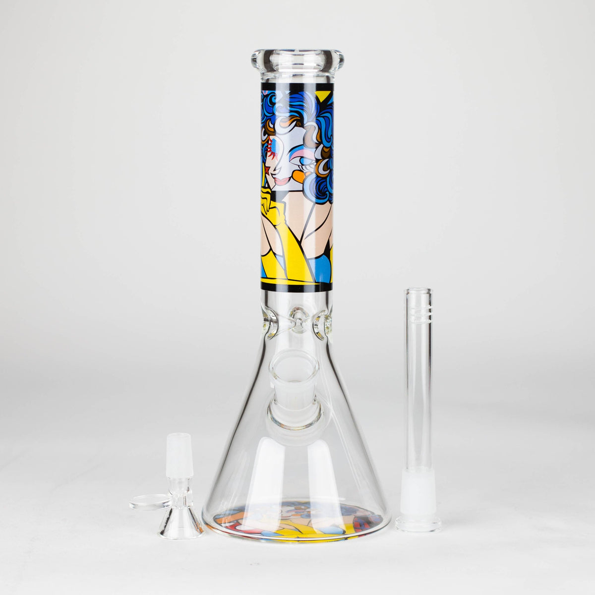 JJ Distribution Glass Bong 10" Mosaic Flow Glass Bong 10" Mosaic Flow Glass Bong