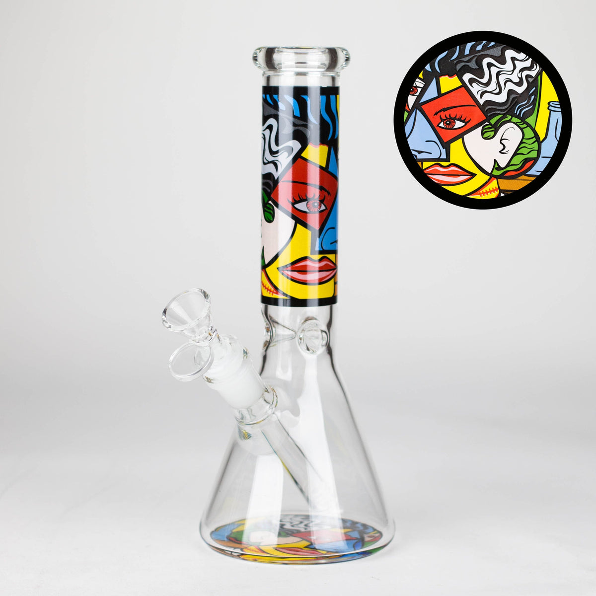 JJ Distribution Glass Bong 10" Mosaic Flow Glass Bong 10" Mosaic Flow Glass Bong