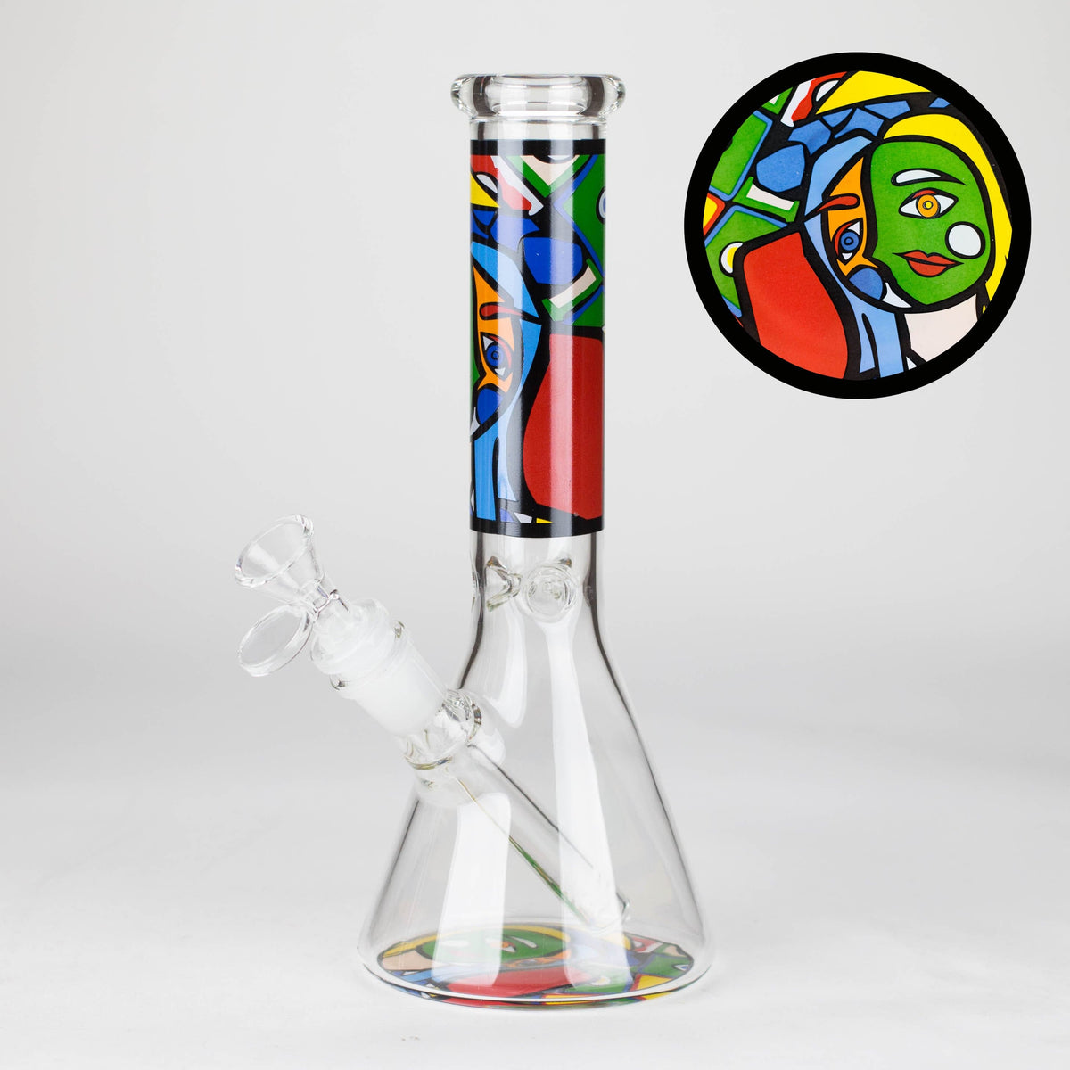 JJ Distribution Glass Bong 10" Mosaic Flow Glass Bong 10" Mosaic Flow Glass Bong