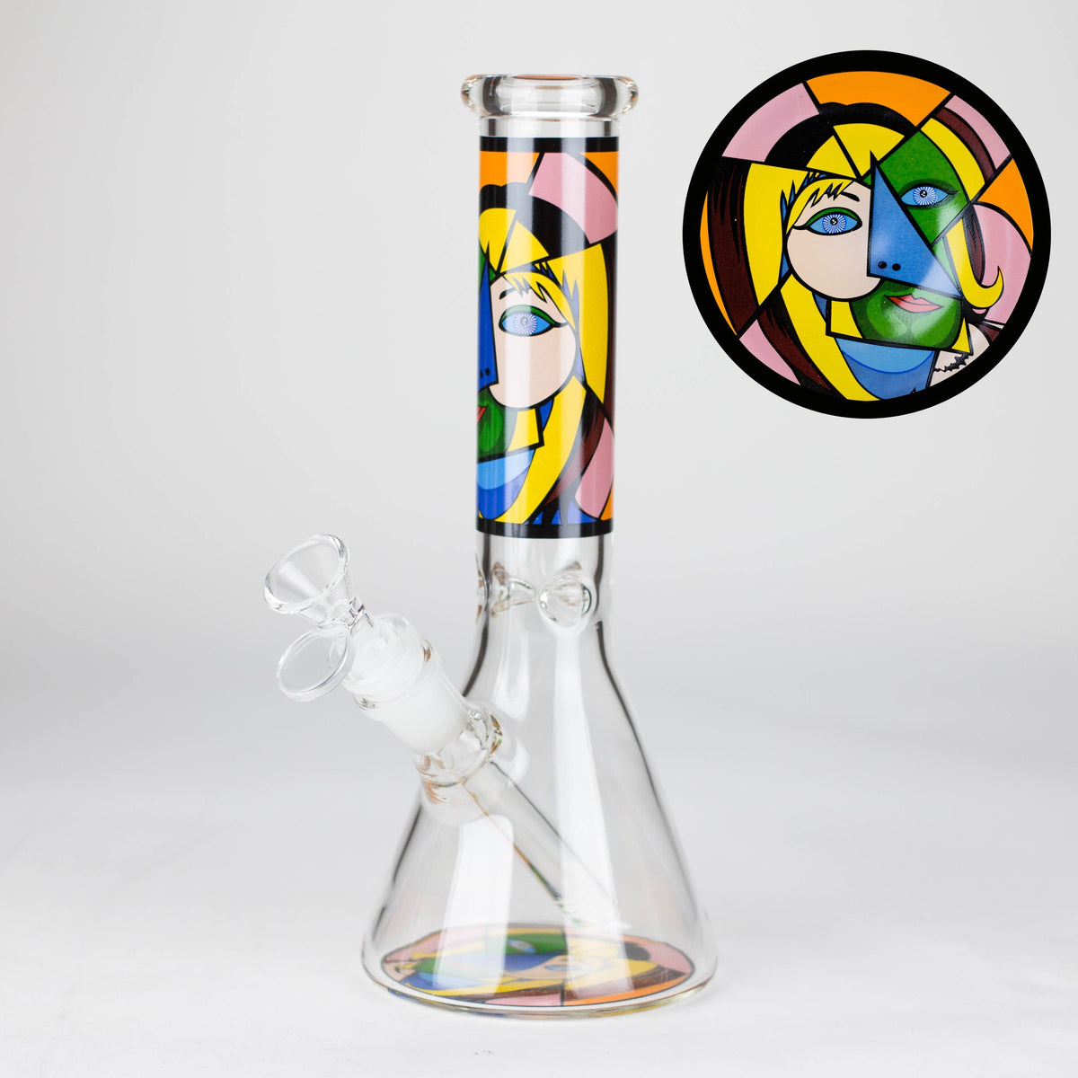 JJ Distribution Glass Bong 10" Mosaic Flow Glass Bong 10" Mosaic Flow Glass Bong