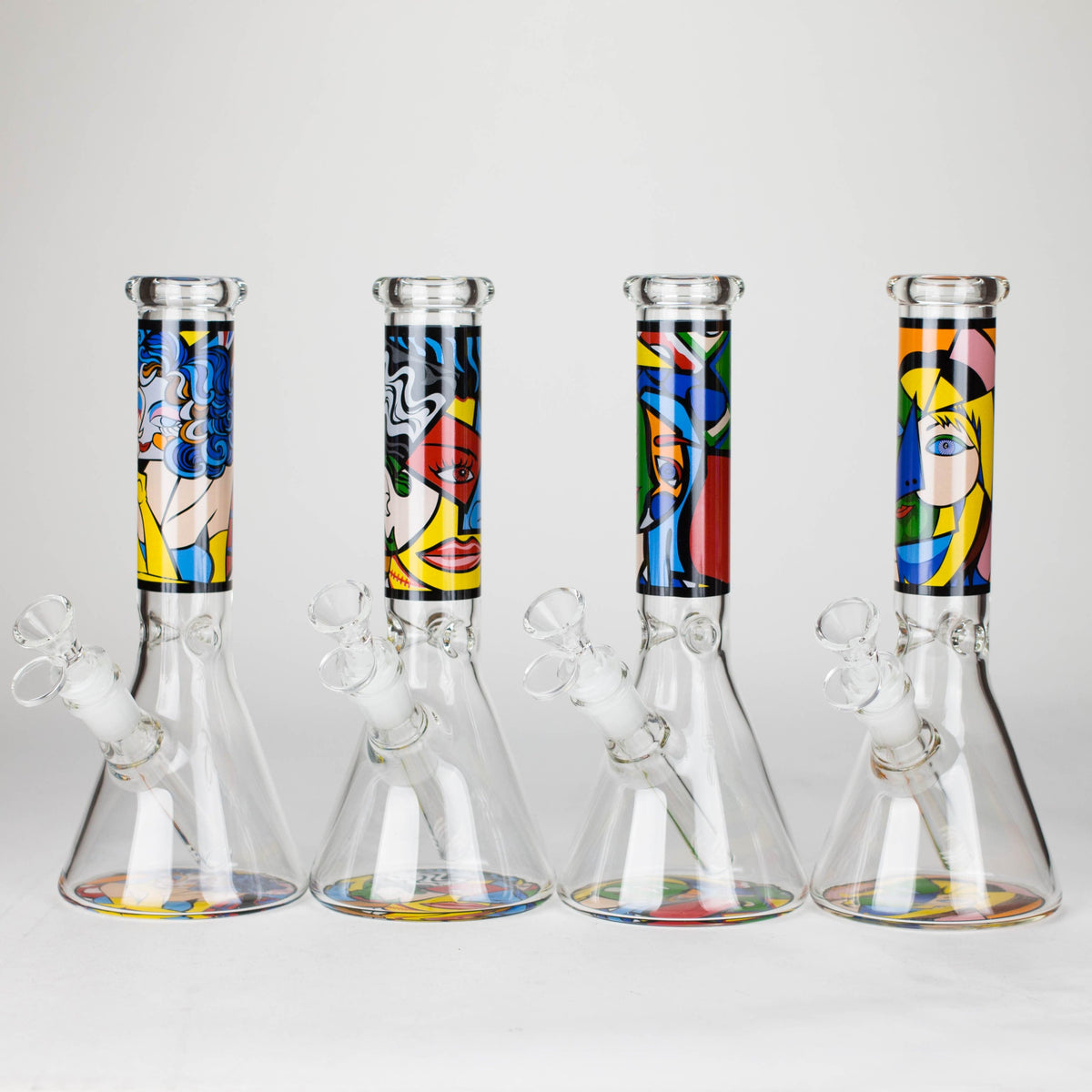 JJ Distribution Glass Bong 10" Mosaic Flow Glass Bong 10" Mosaic Flow Glass Bong