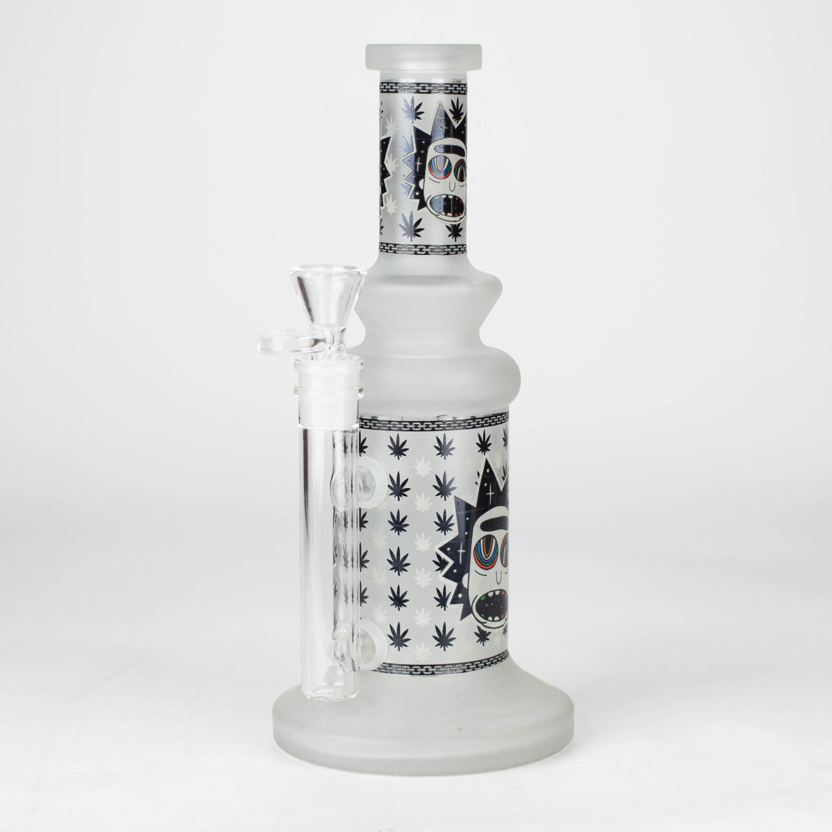 10" Cosmic Phantom Glow Glass Bong