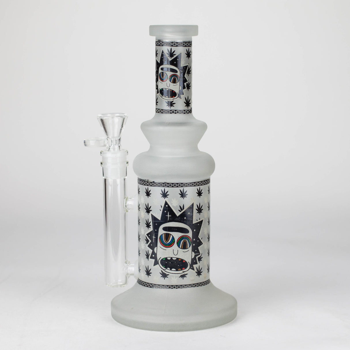 10" Cosmic Phantom Glow Glass Bong