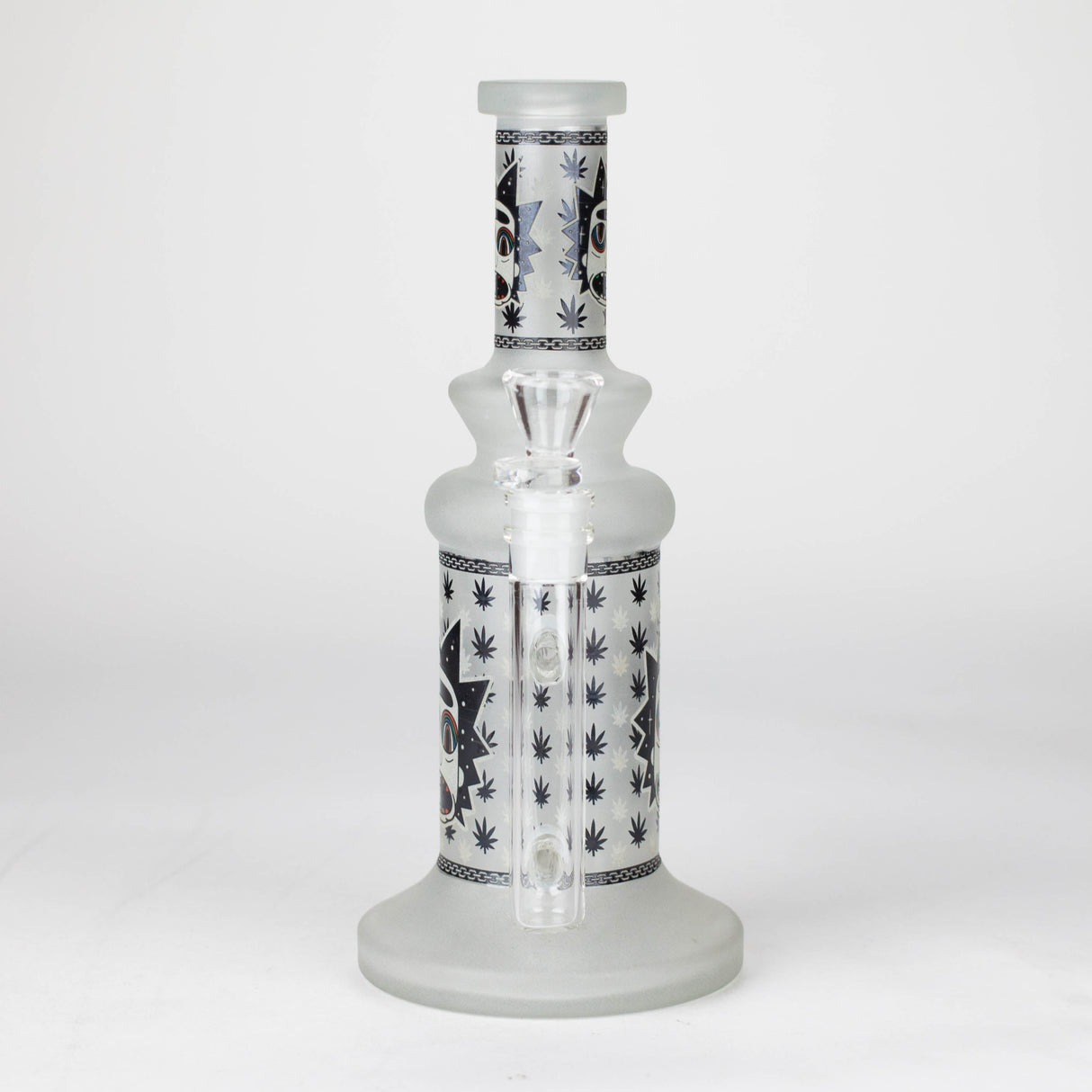 10" Cosmic Phantom Glow Glass Bong