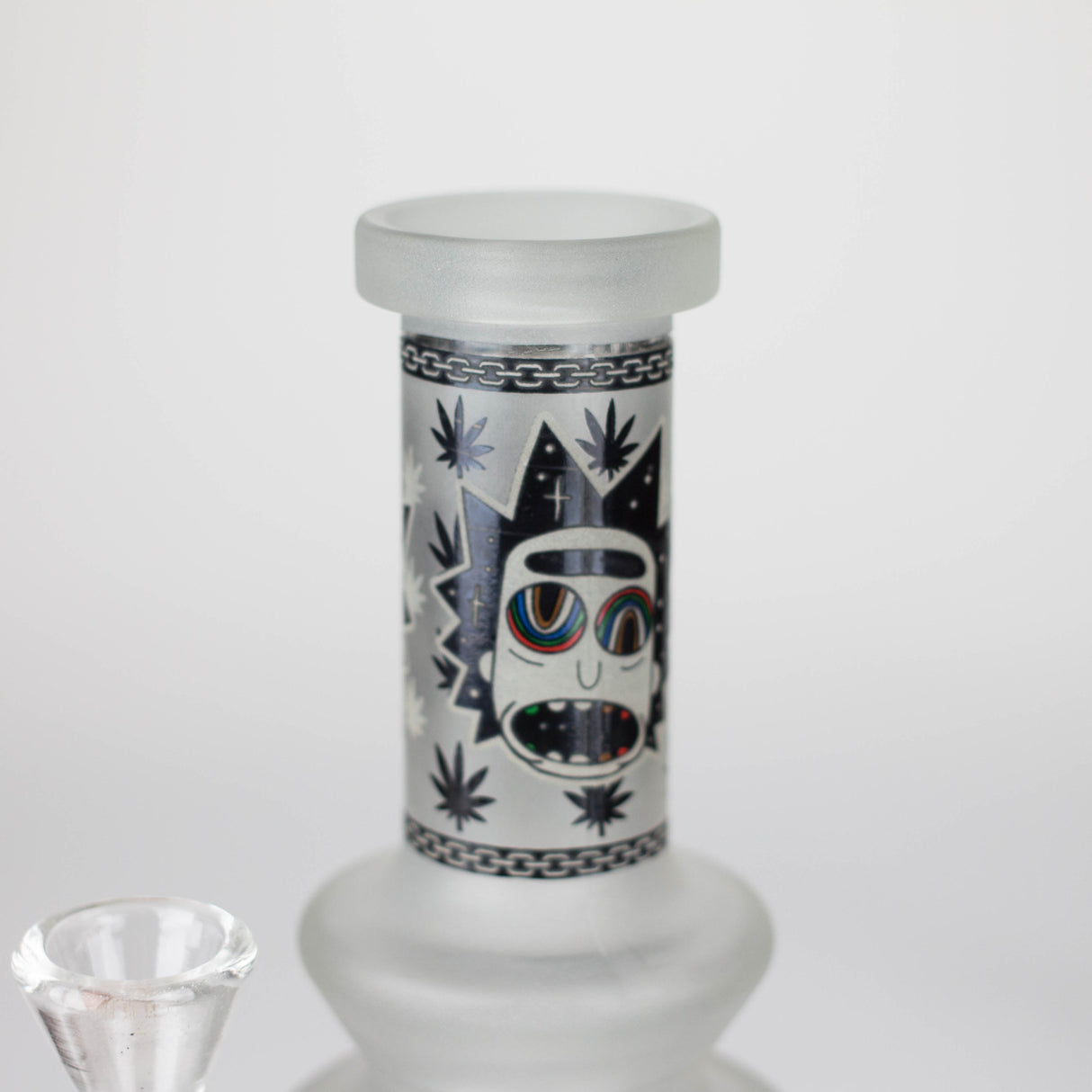 10" Cosmic Phantom Glow Glass Bong