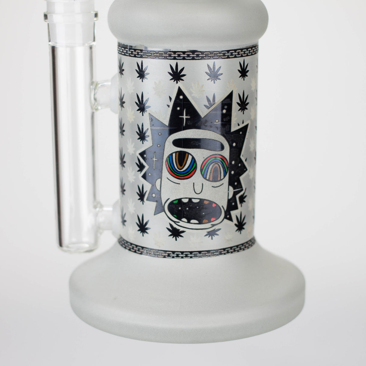 10" Cosmic Phantom Glow Glass Bong