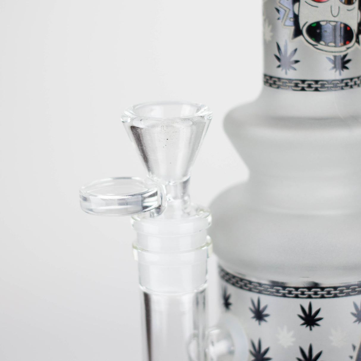 10" Cosmic Phantom Glow Glass Bong