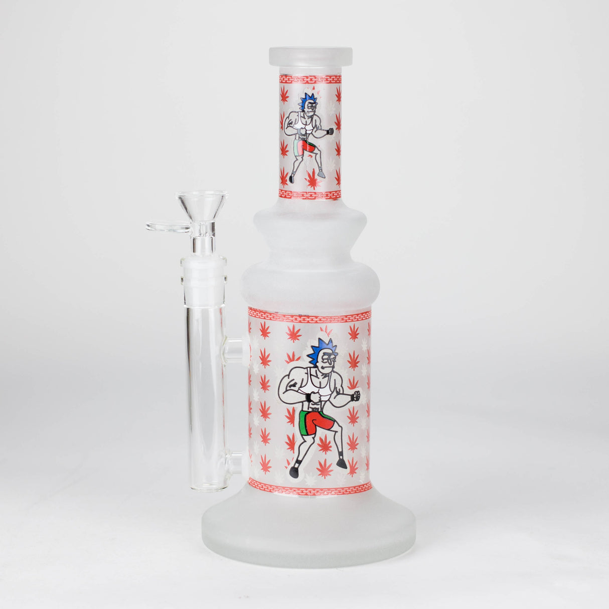 10" Cosmic Phantom Glow Glass Bong