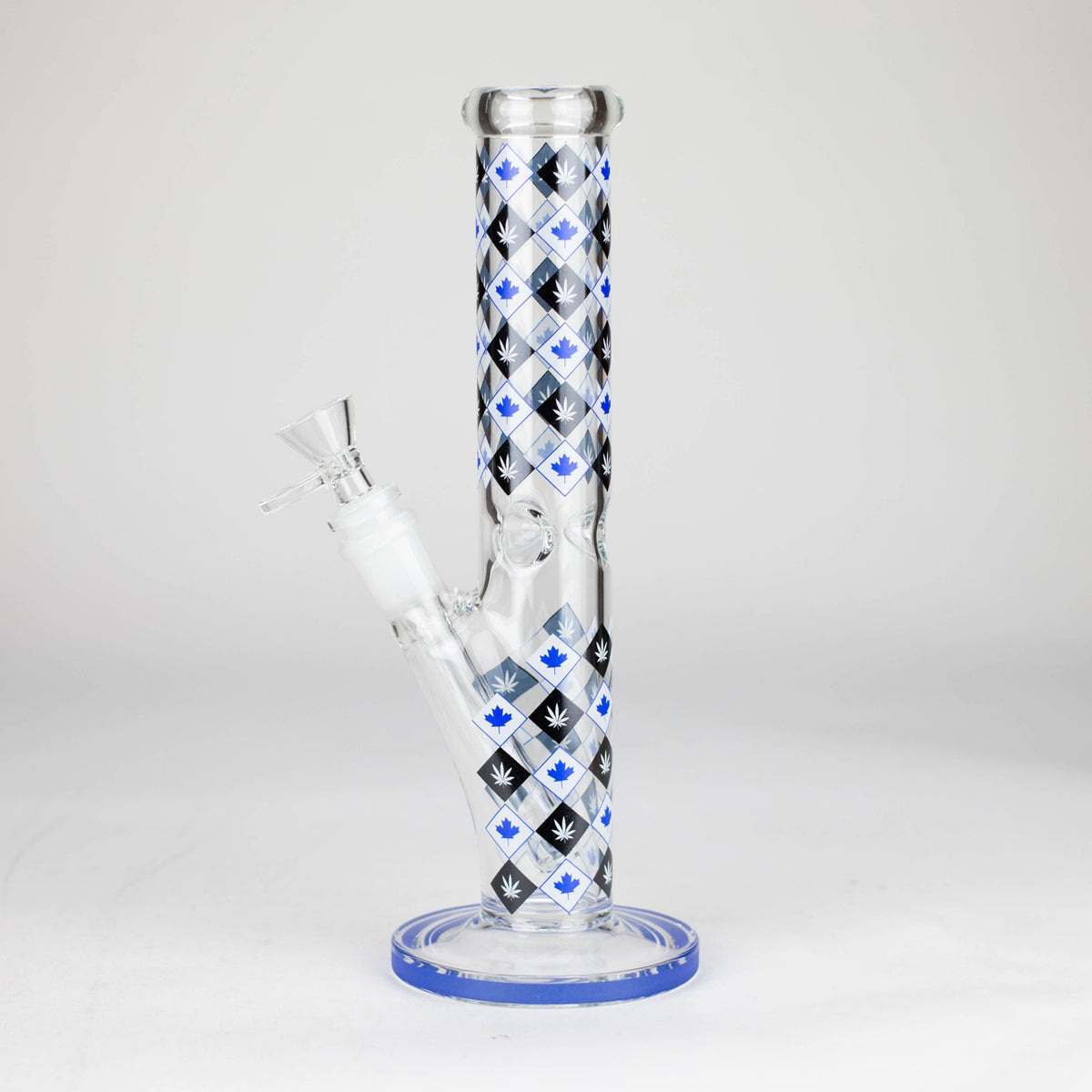 777 Smoke Glass Bong 10" Maple Leaf Straight Tube Glass Bong 10" Maple Leaf Glass Bong - Straight Tube | Canada