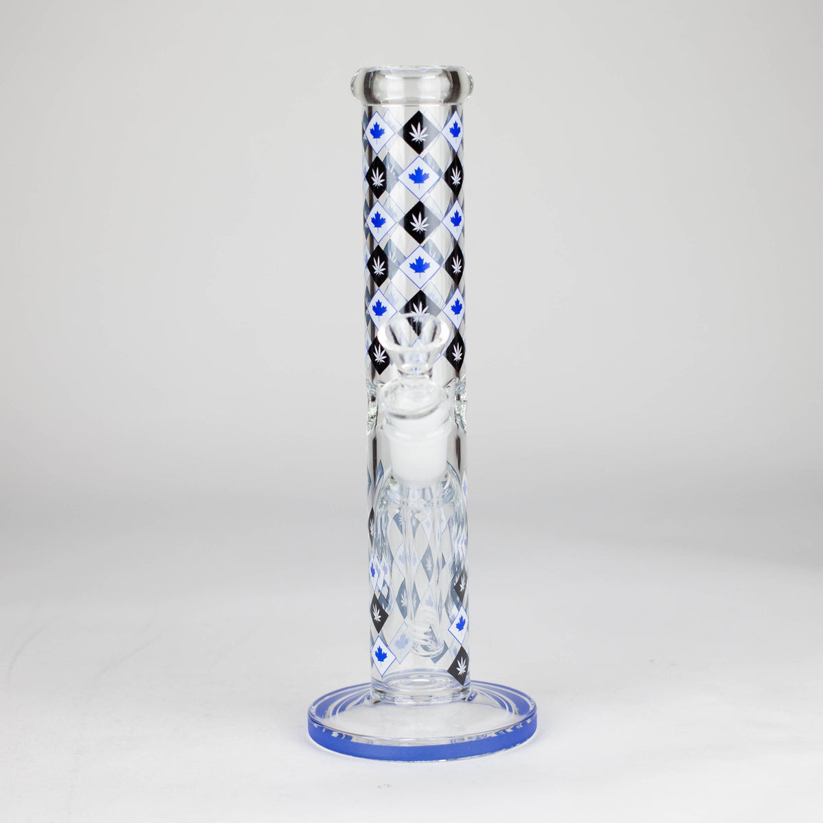 777 Smoke Glass Bong 10" Maple Leaf Straight Tube Glass Bong 10" Maple Leaf Glass Bong - Straight Tube | Canada