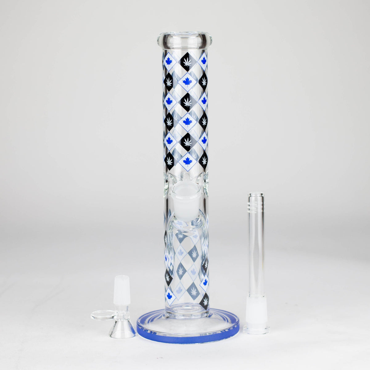 777 Smoke Glass Bong 10" Maple Leaf Straight Tube Glass Bong 10" Maple Leaf Glass Bong - Straight Tube | Canada