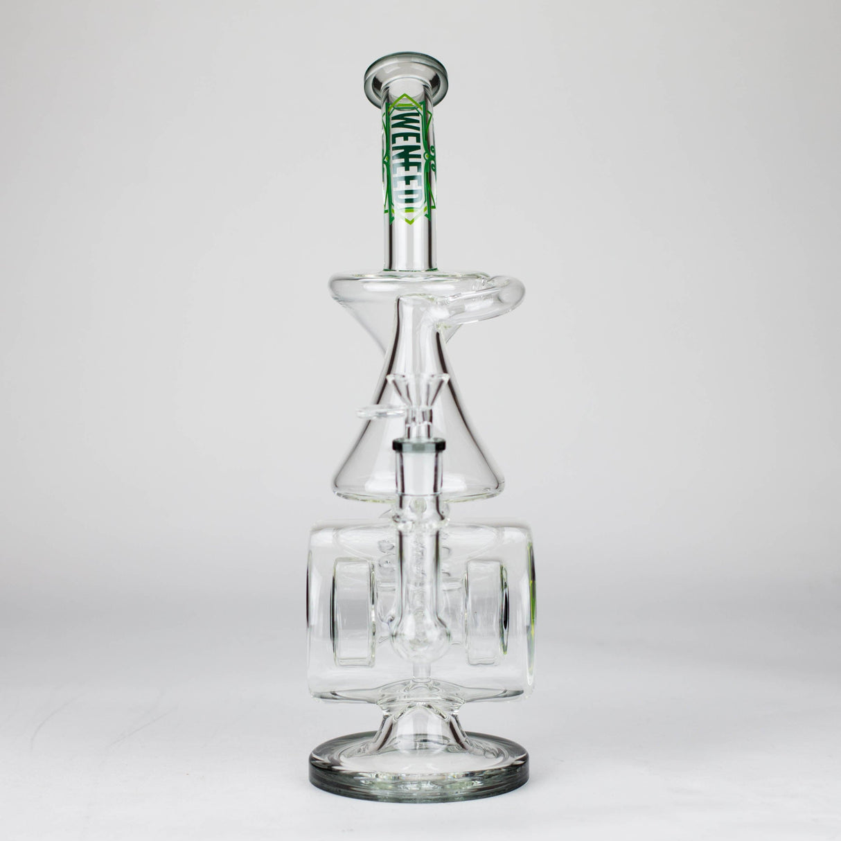 WENEED® Glass Bong WENEED | 14.5" Orbit Cyclone Glass Bong WENEED | 14.5" Orbit Cyclone Glass Bong