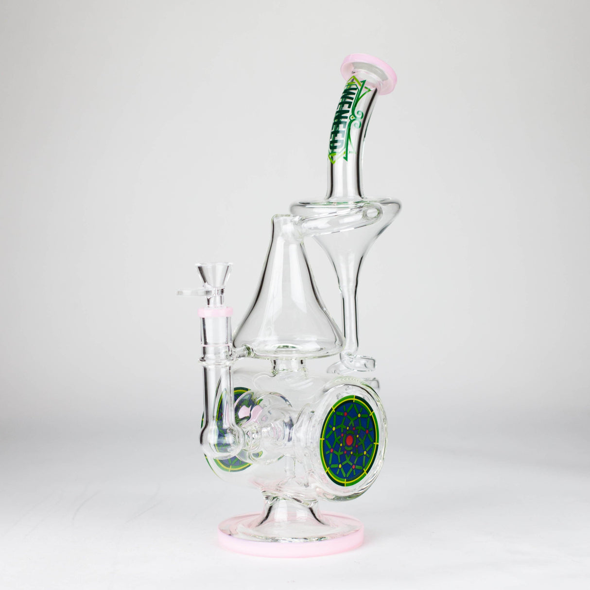 WENEED® Glass Bong WENEED | 14.5" Orbit Cyclone Glass Bong WENEED | 14.5" Orbit Cyclone Glass Bong