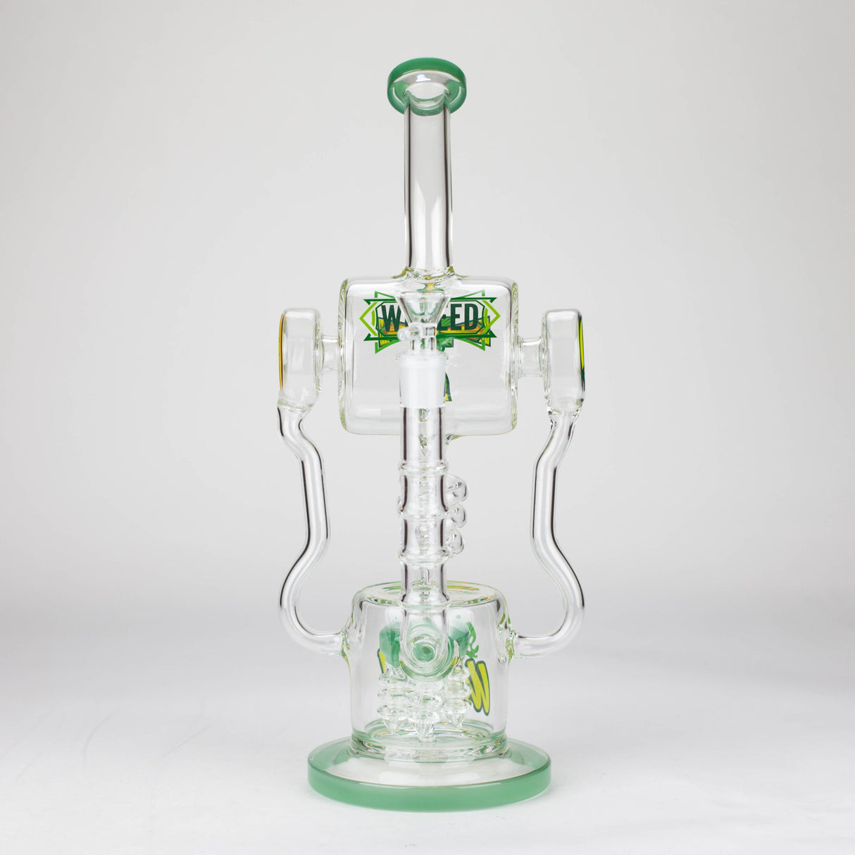 WENEED Pulse Helix 14" Stemless Glass Dab Rig