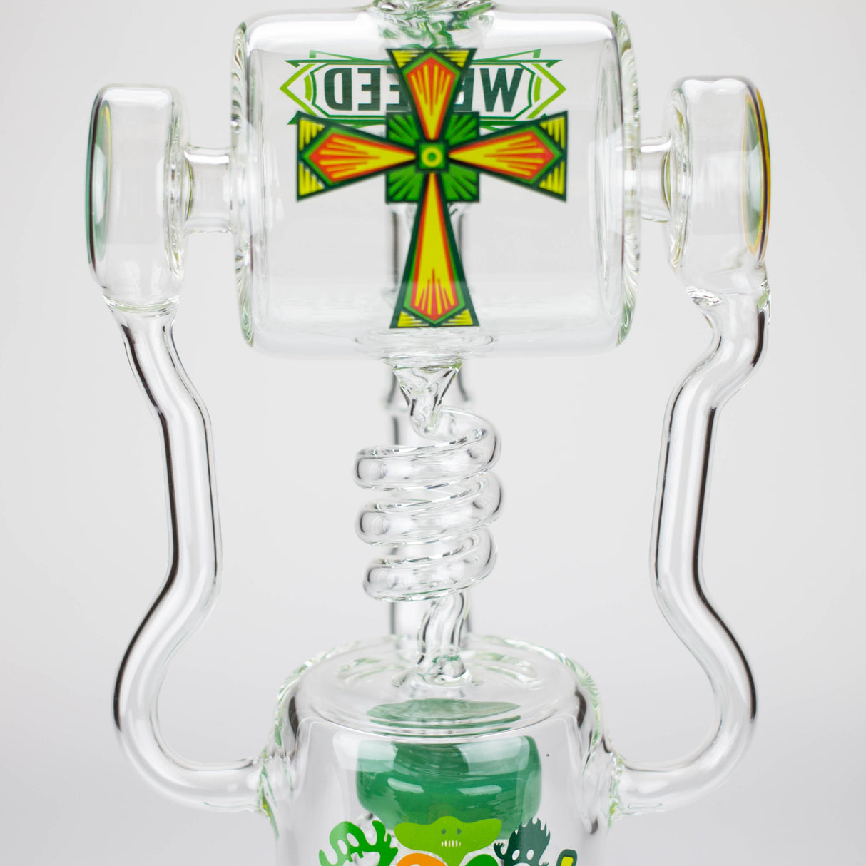 WENEED Pulse Helix 14" Stemless Glass Dab Rig