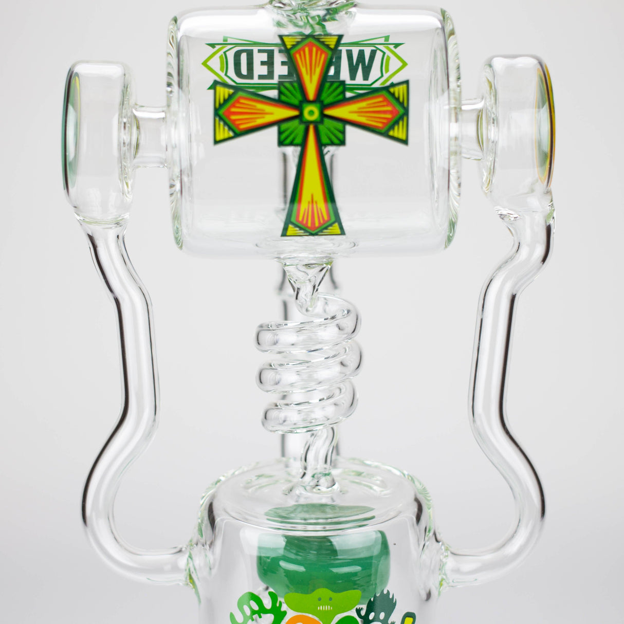WENEED® Glass Bong WENEED Pulse Helix 14" Stemless Glass Dab Rig WENEED Pulse Helix 14" Glass Dab Rig | Canada