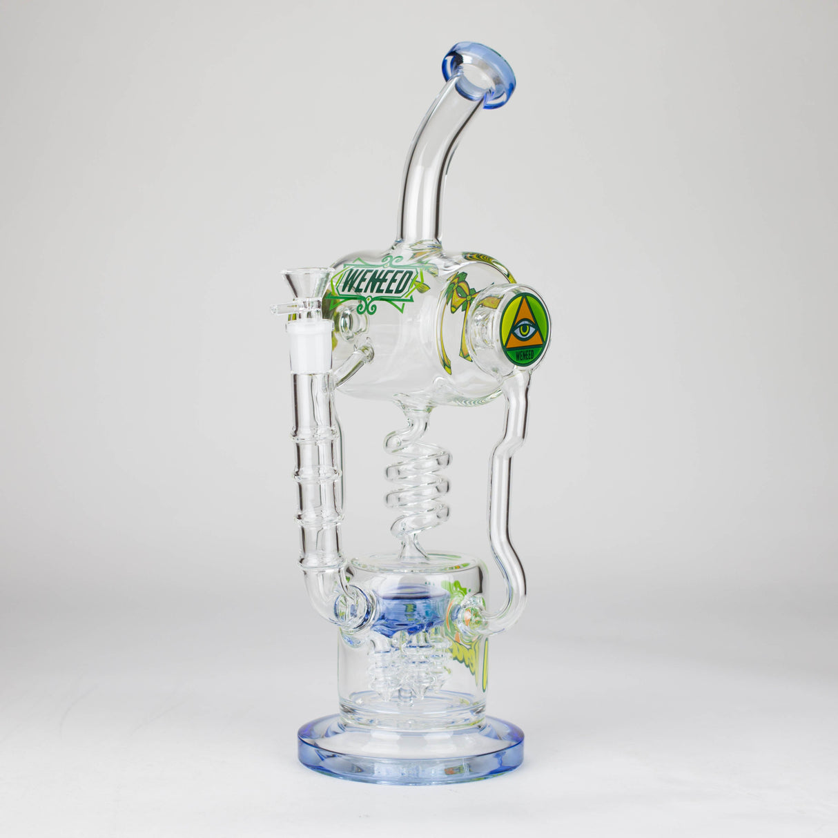 WENEED Pulse Helix 14" Stemless Glass Dab Rig