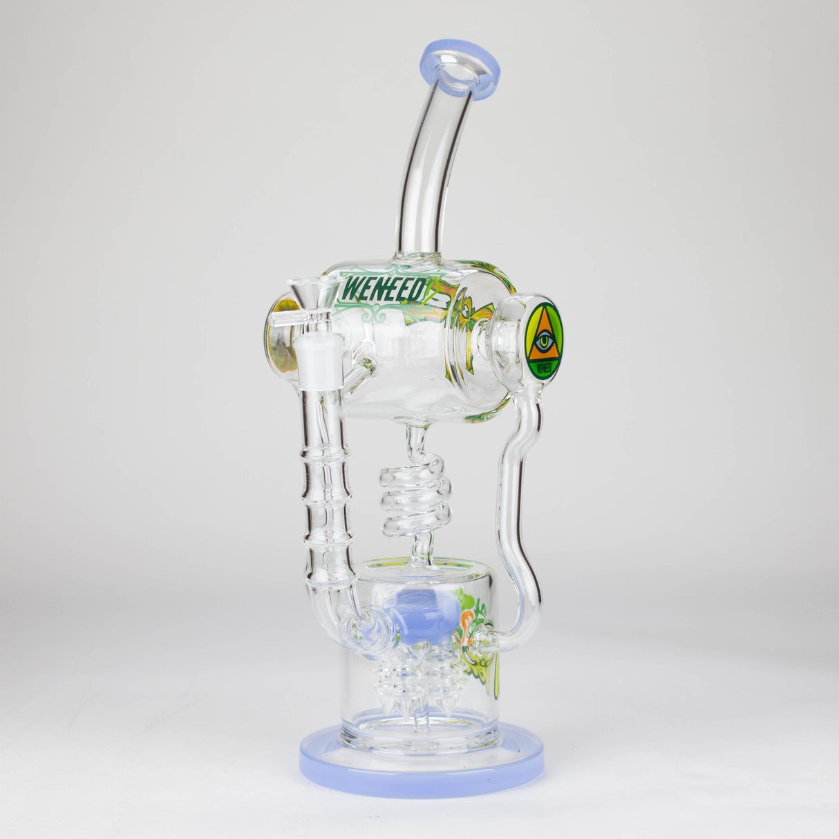 WENEED Pulse Helix 14" Stemless Glass Dab Rig