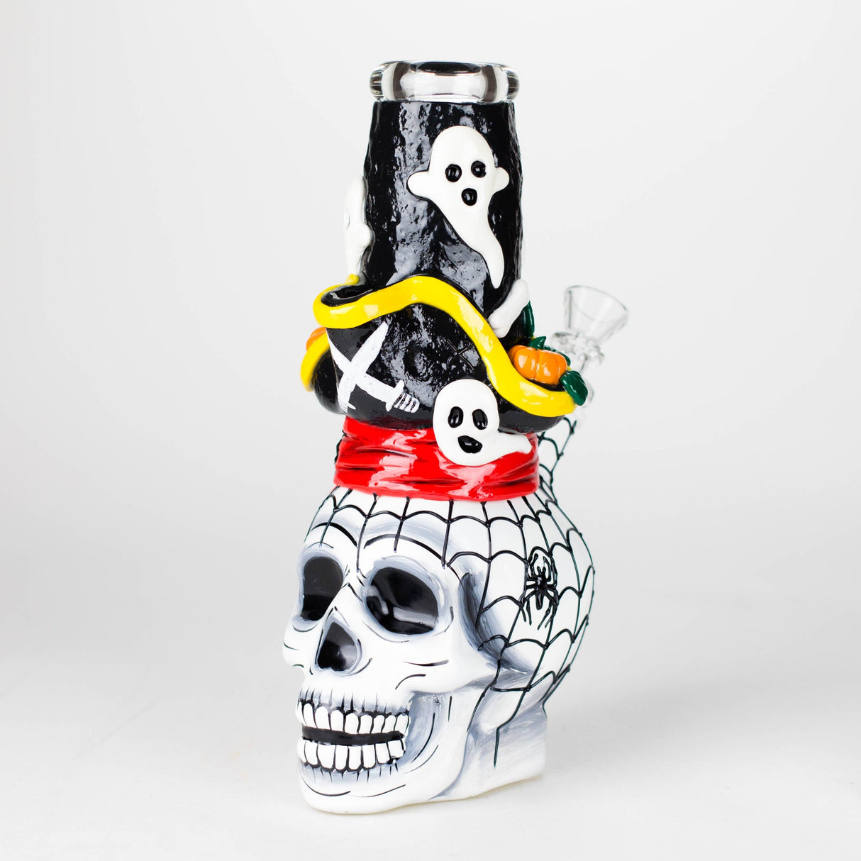 BB Canada Glass Bong 9" Pirate Sugar Skull Glass Bong with 4" Diffused Downstem Pirate Skull Bong with Diffused Downstem | Canada
