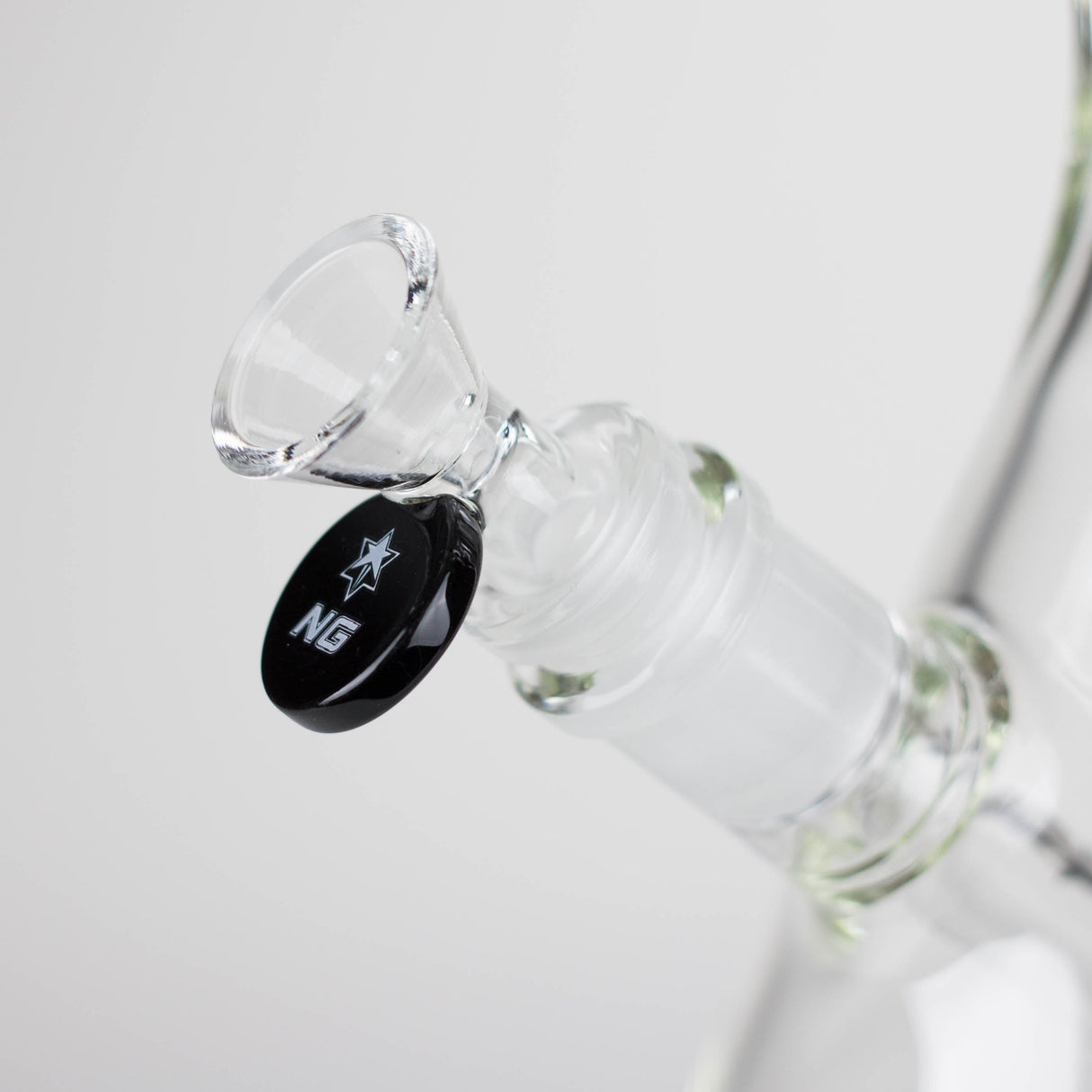 Bang en verre NG 12" coudé avec strie de glace