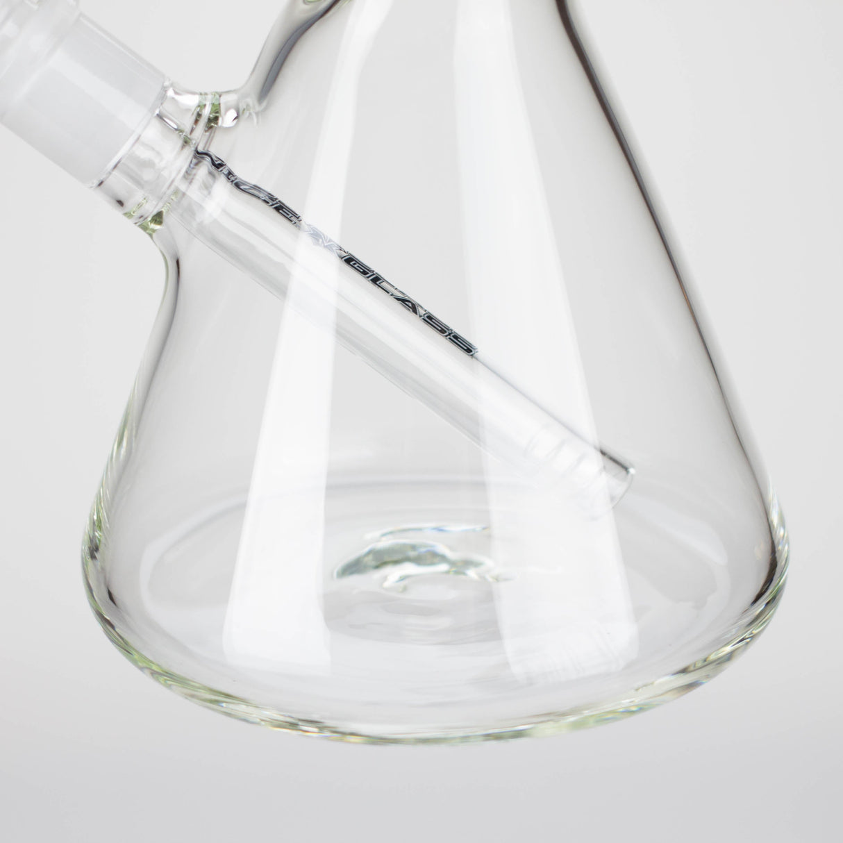 Bang en verre NG 12" coudé avec strie de glace