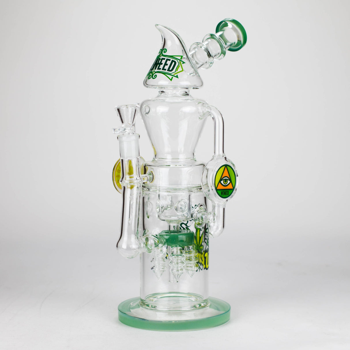 WENEED® Glass Bong WENEED | 13.5" Halo Spire Glass Bong WENEED | 13.5" Halo Spire Glass Bong