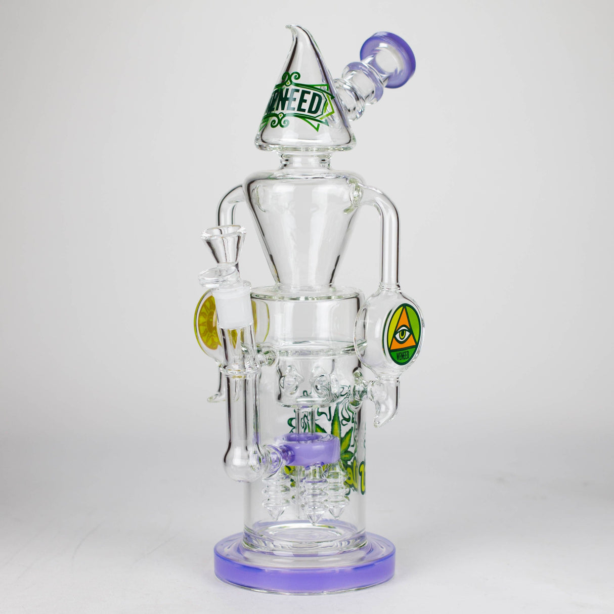 WENEED® Glass Bong WENEED | 13.5" Halo Spire Glass Bong WENEED | 13.5" Halo Spire Glass Bong
