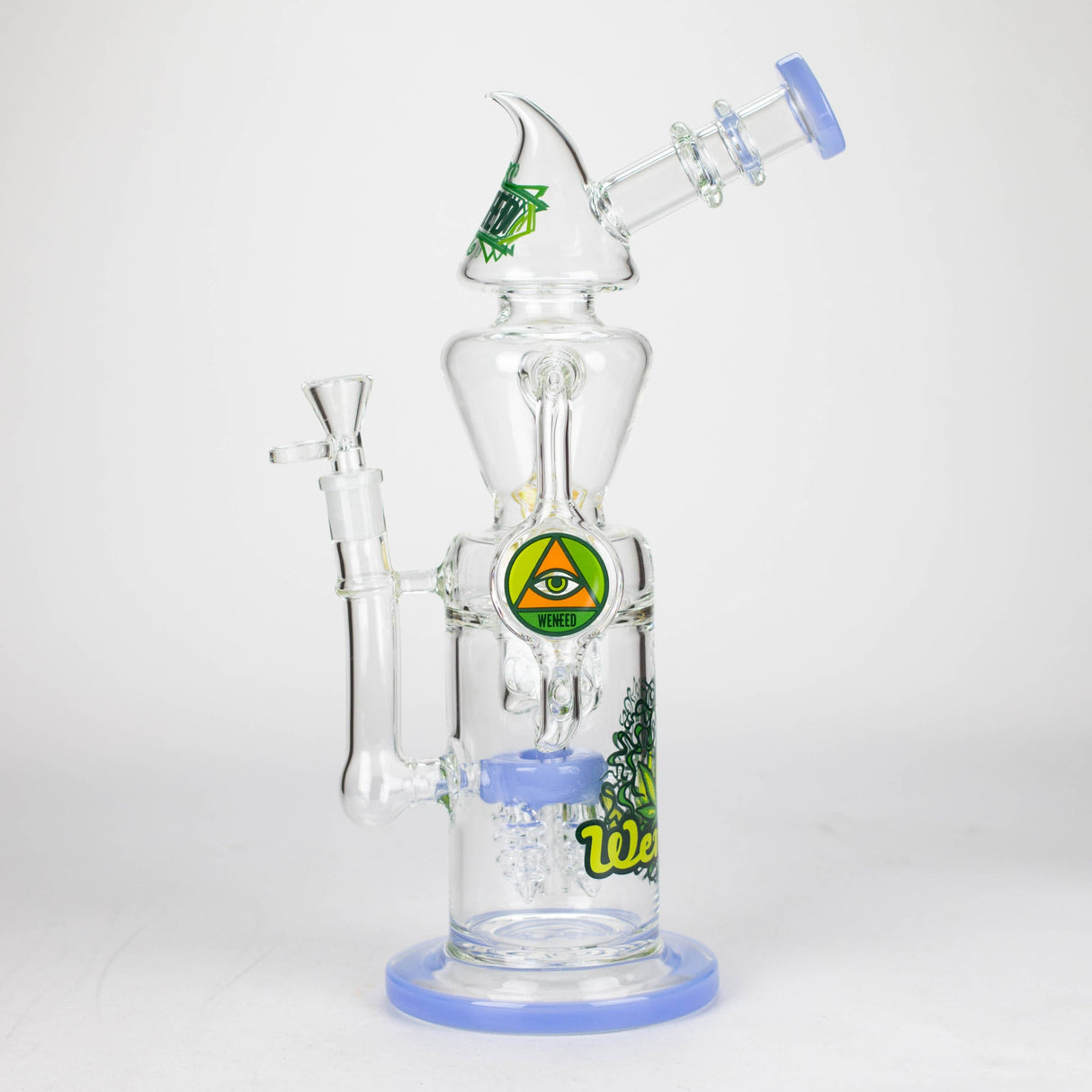 WENEED® Glass Bong WENEED | 13.5" Halo Spire Glass Bong WENEED | 13.5" Halo Spire Glass Bong