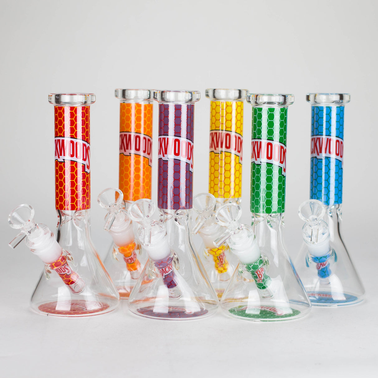 7.5" BW Flower Graphic Beaker Bong