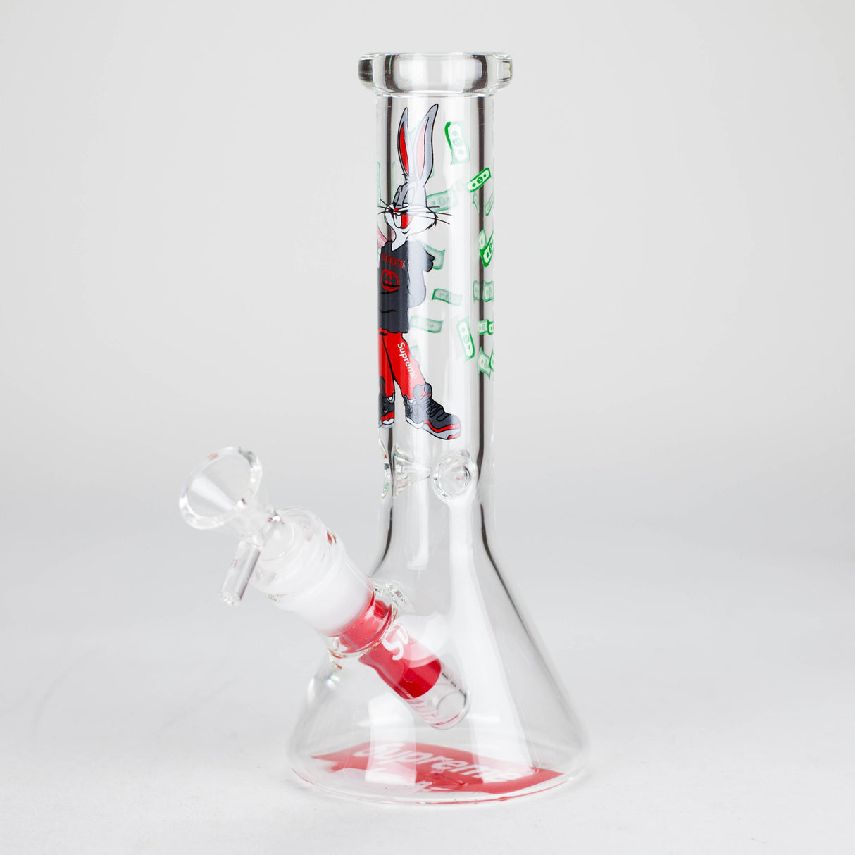 7.5" Glow Cartoon Icons Beaker Bong