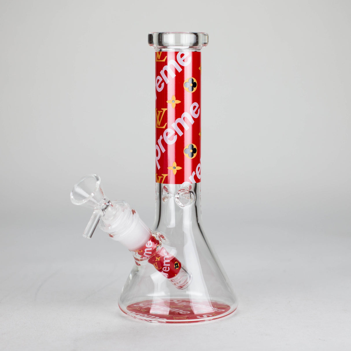 7.5" Glow Cartoon Icons Beaker Bong