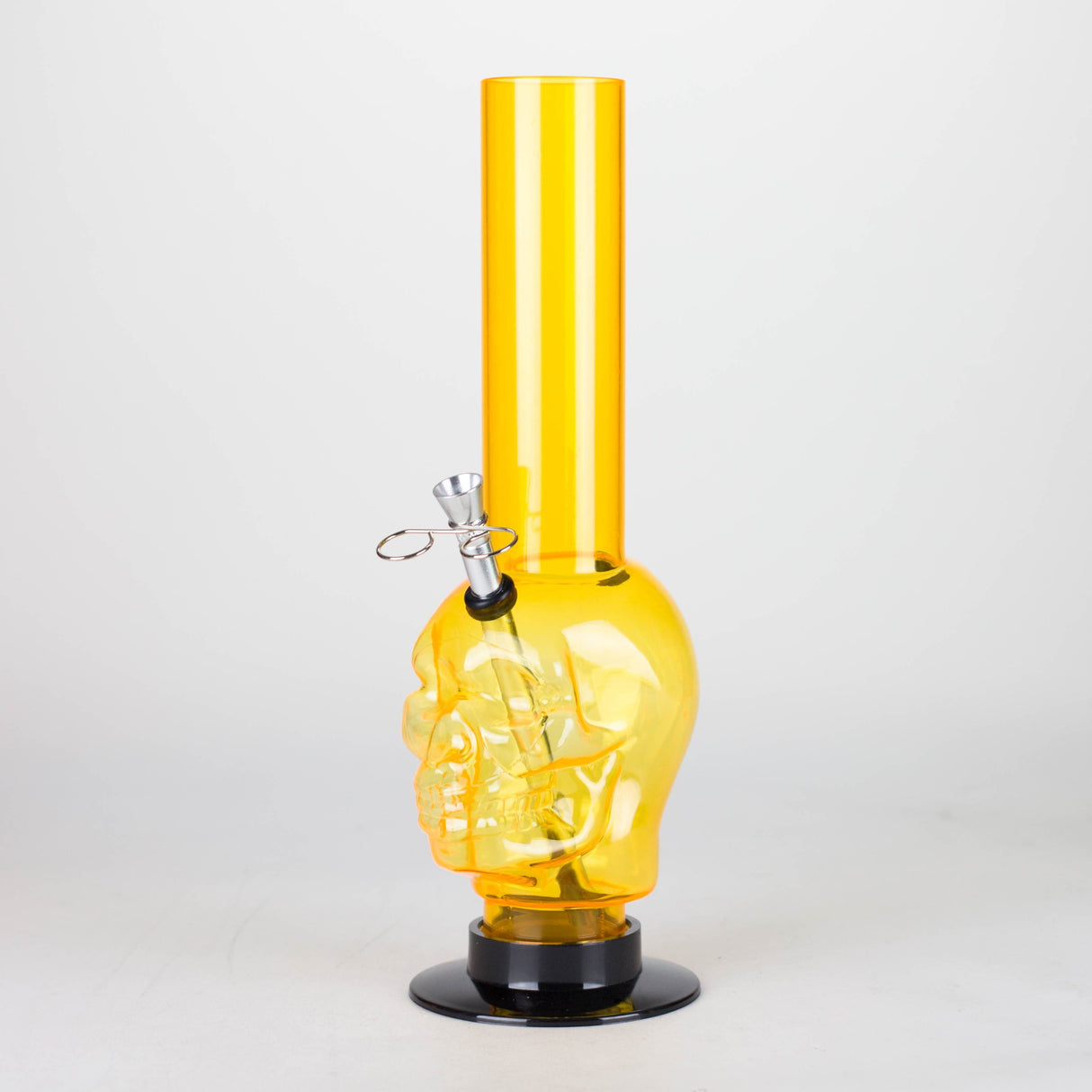 NIBO Distribution Acrylic Bong 12" Skull Shape Acrylic Water Pipe with Detachable Base 12" Skull Shape Acrylic Water Pipe