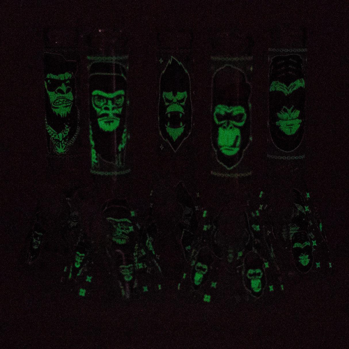 Bang en verre phosphorescent Gorilla de 10 pouces dans sa boîte