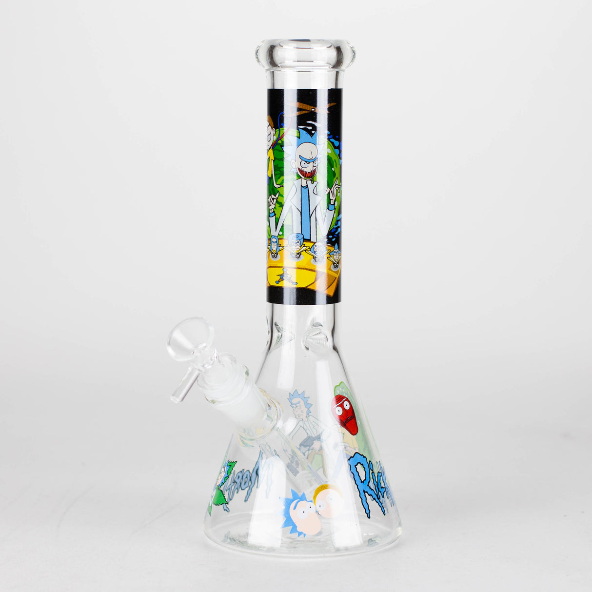 Bong en verre cartoon phosphorescent de 25 cm