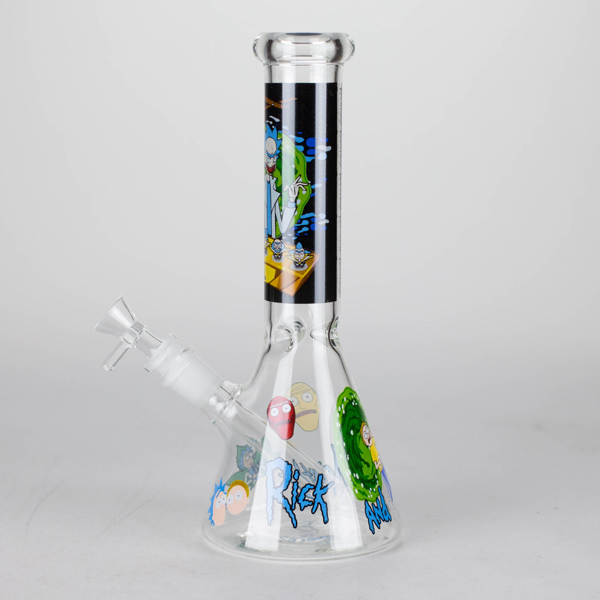 Bong en verre cartoon phosphorescent de 25 cm