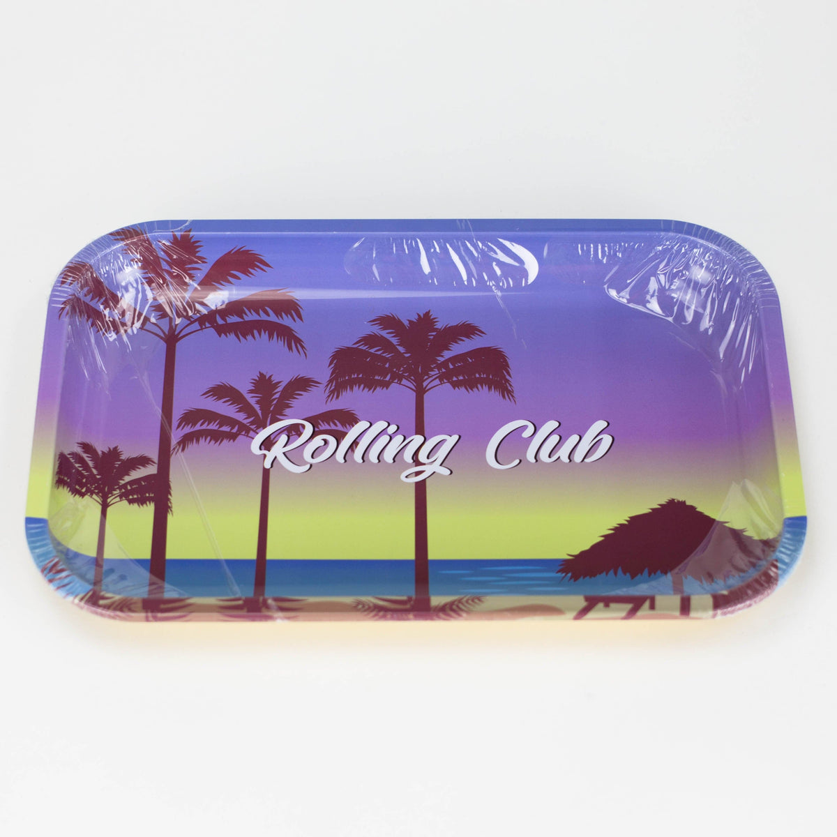 Maq Distributors Rolling Tray Rolling Club | Metal Rolling Tray - Medium Rolling Club | Metal Rolling Tray - Medium