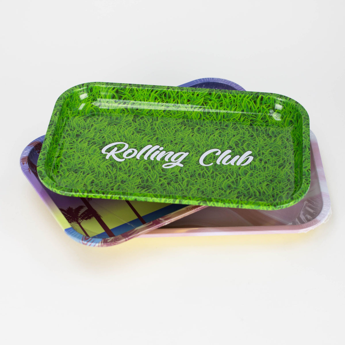 Maq Distributors Rolling Tray Rolling Club | Metal Rolling Tray - Medium Rolling Club | Metal Rolling Tray - Medium