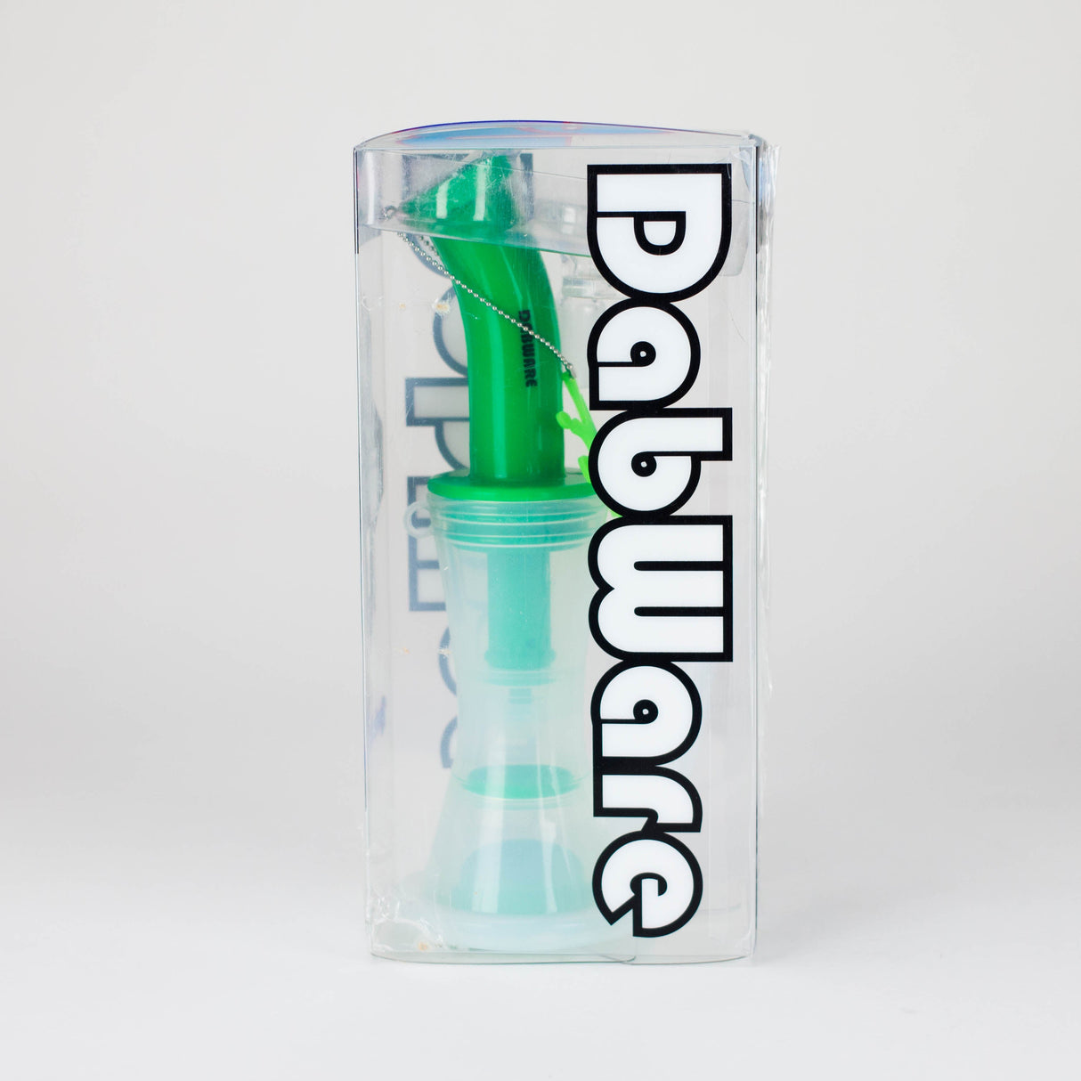 Dabware 10" Green Platinum Double Perc Silicone Bubbler