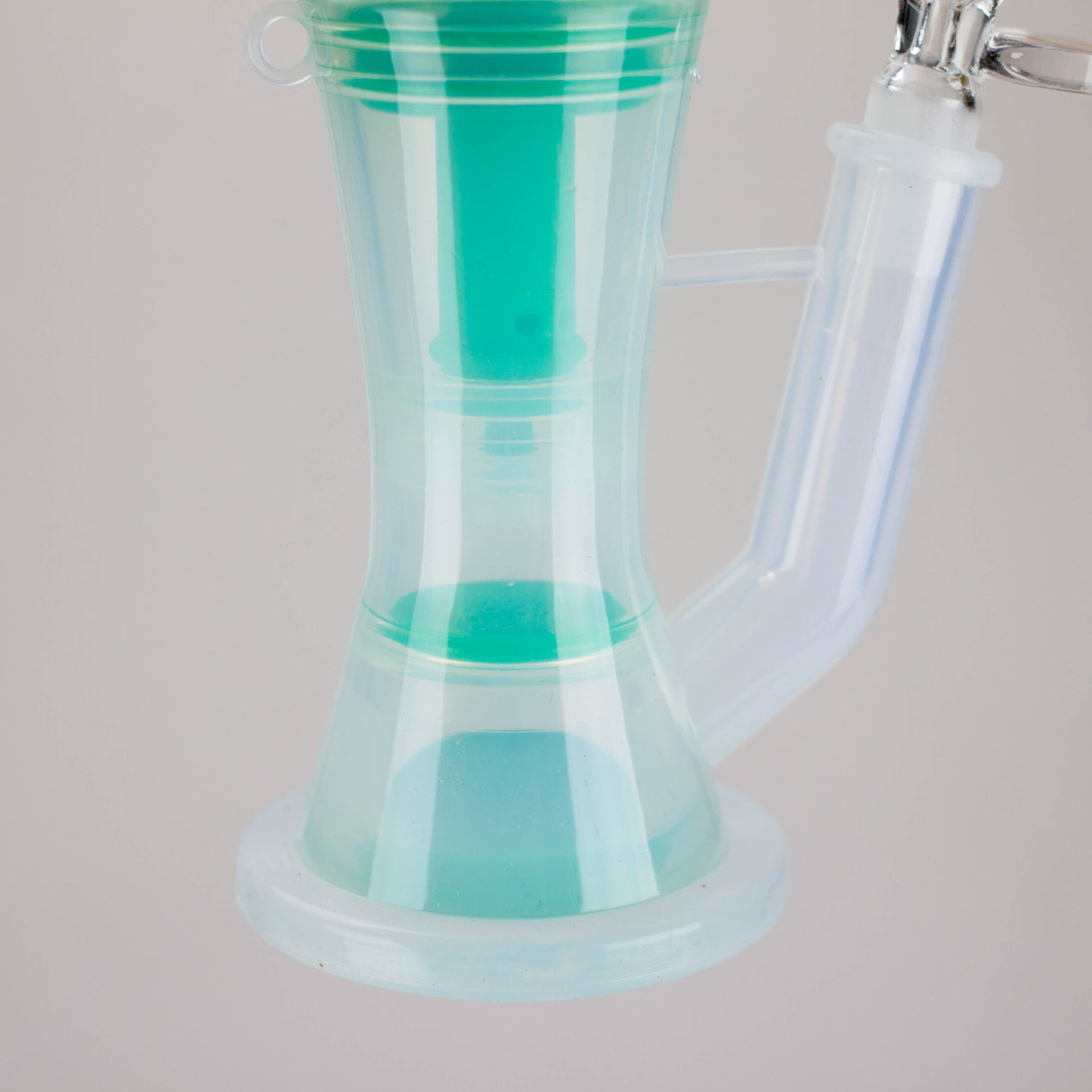 Dabware 10" Green Platinum Double Perc Silicone Bubbler