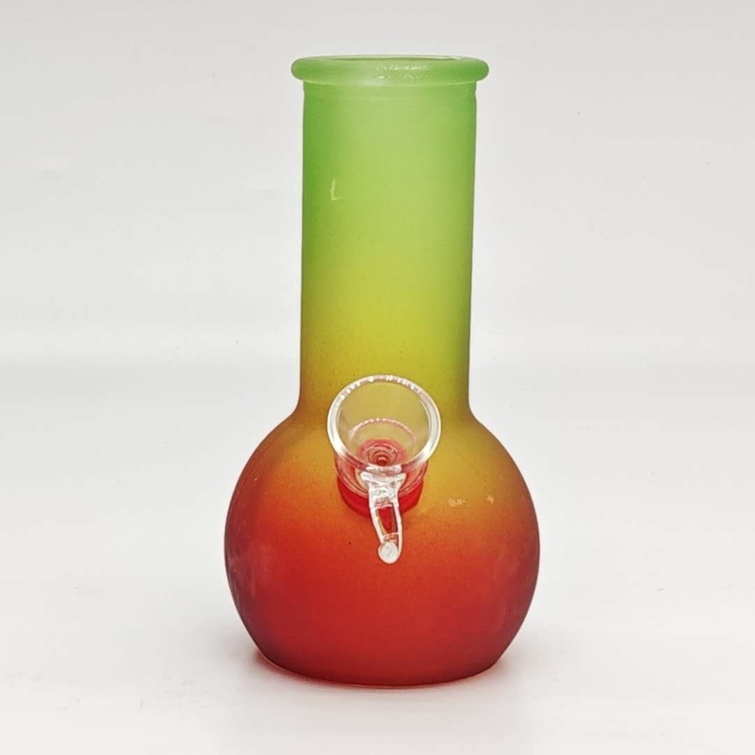 6" Mini Soft Glass Bong in Mixed Colours