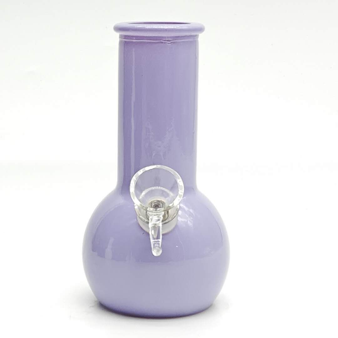 6" Mini Soft Glass Bong in Mixed Colours