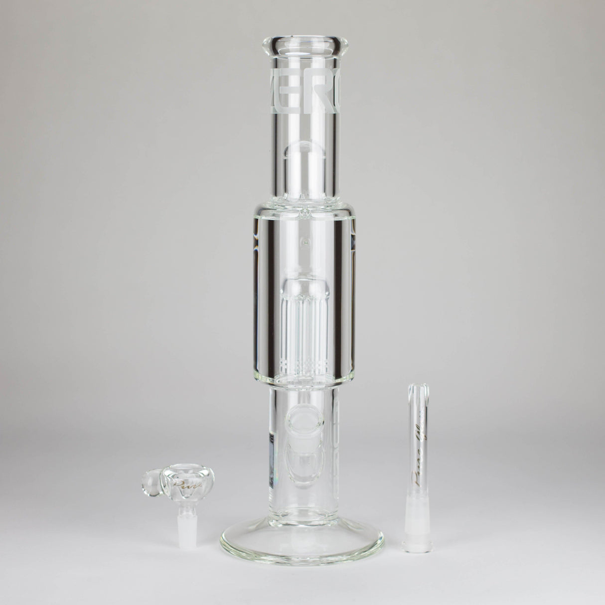 PINNACLE DISTRIBUTORS INC. Glass Bong Pure Glass | 15" Zero-T Freezable 8-Tree Pure Glass | 15" Zero-T Freezable 8-Tree