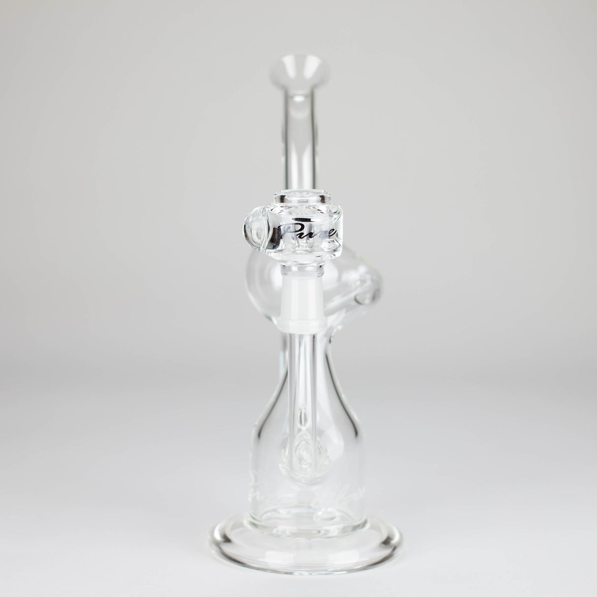 PINNACLE DISTRIBUTORS INC. Glass Rig Pure Glass | 8" Infinity Recycler 2 - Flower and Dab Pure Glass | 8" Infinity Recycler 2 - Flower and Dab