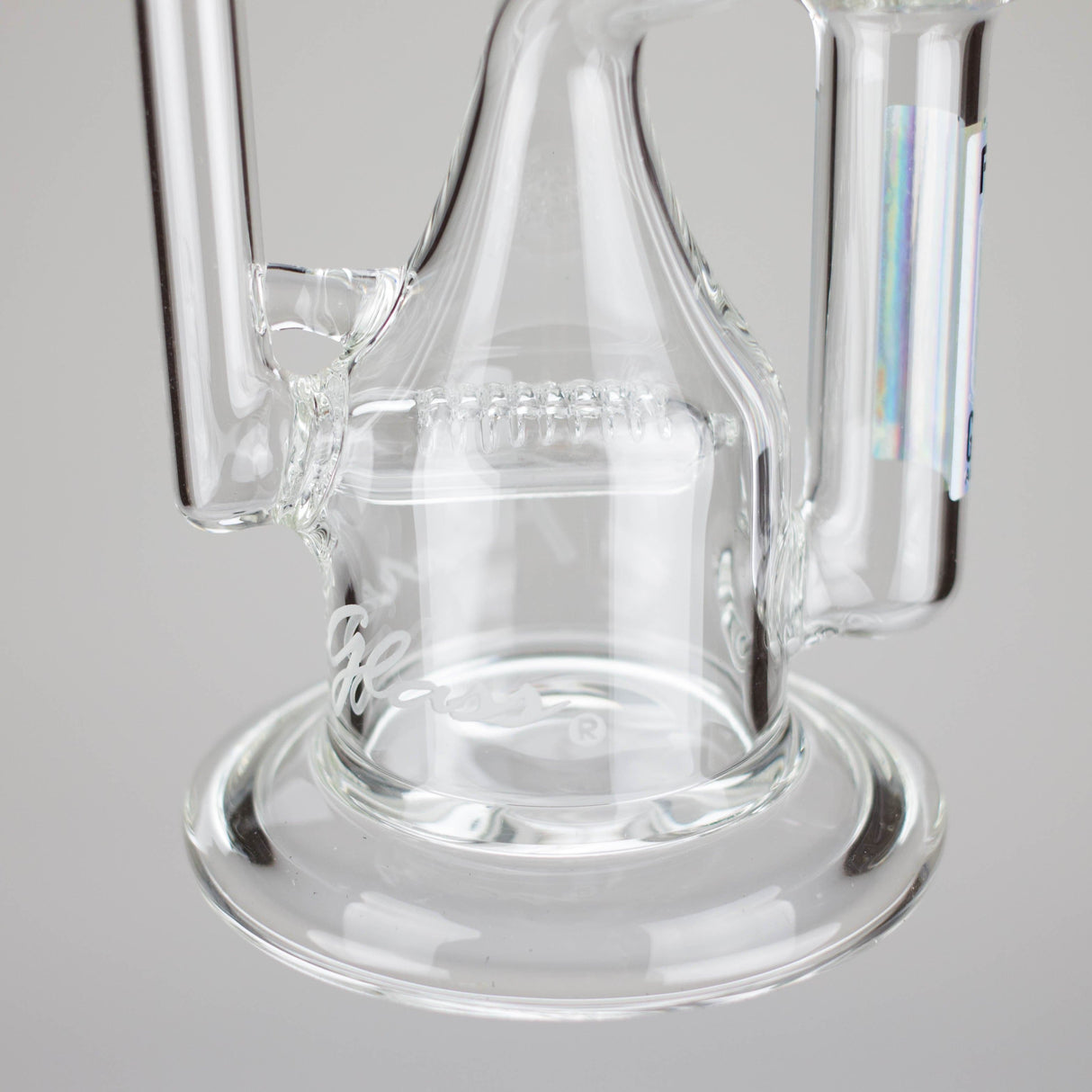 PINNACLE DISTRIBUTORS INC. Glass Rig Pure Glass | 8" Infinity Recycler 2 - Flower and Dab Pure Glass | 8" Infinity Recycler 2 - Flower and Dab